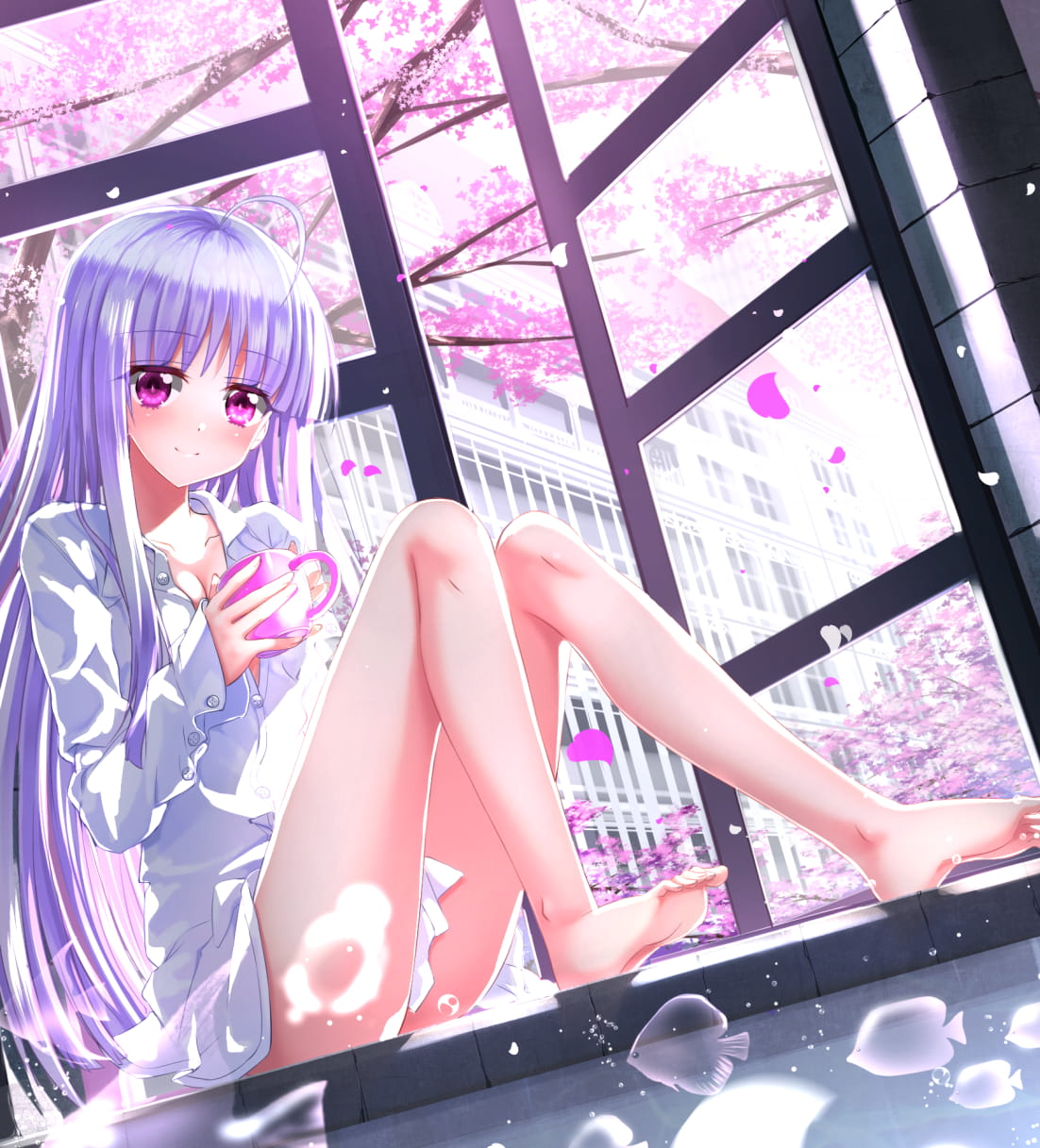 少女,美腿,二次元