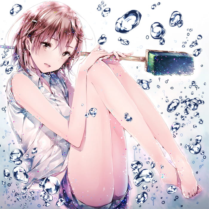 少女,美腿,二次元