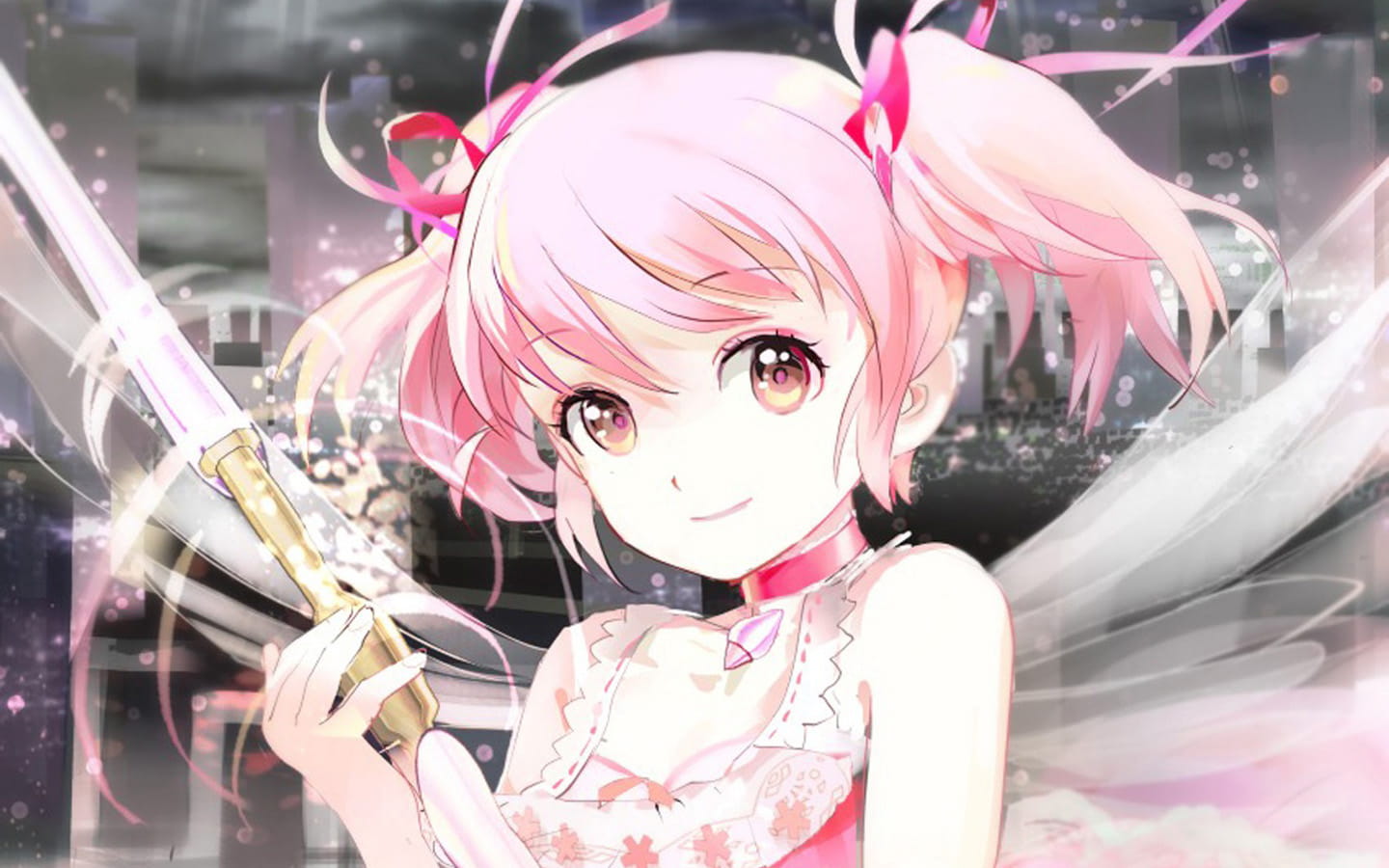 魔法少女,小圆,沙耶香,动漫电脑壁纸