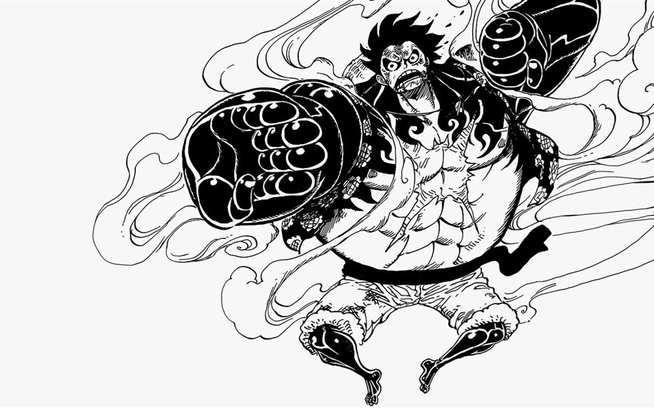 海贼王壁纸,海贼王漫画,海贼王黑白壁纸