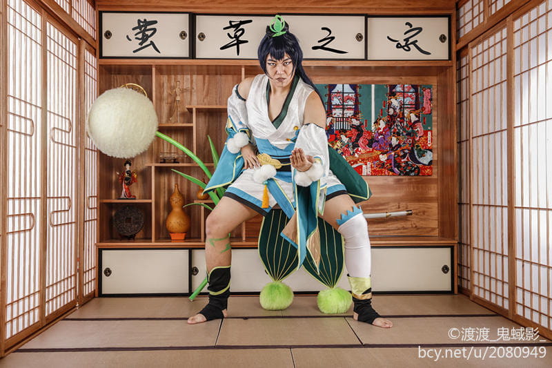 草爹,网易手游阴阳师,萤草cosplay,奶大力