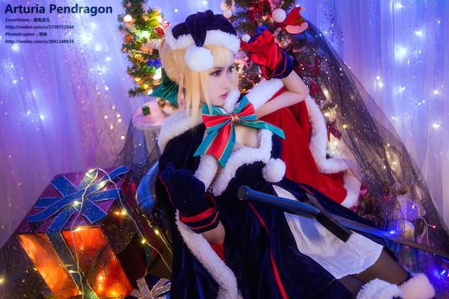 Fate,saber,圣诞,COS,