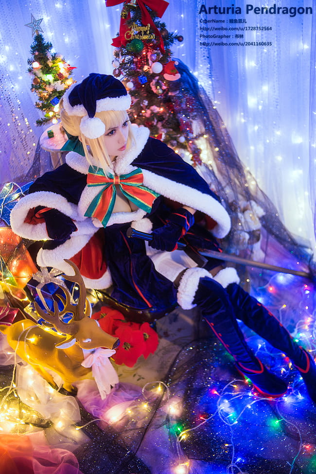Fate,saber,圣诞,COS,