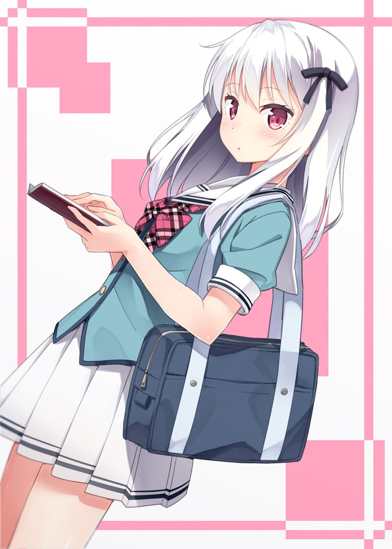 少女,动漫,插画,