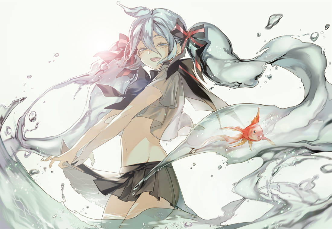 动漫,少女,插画,