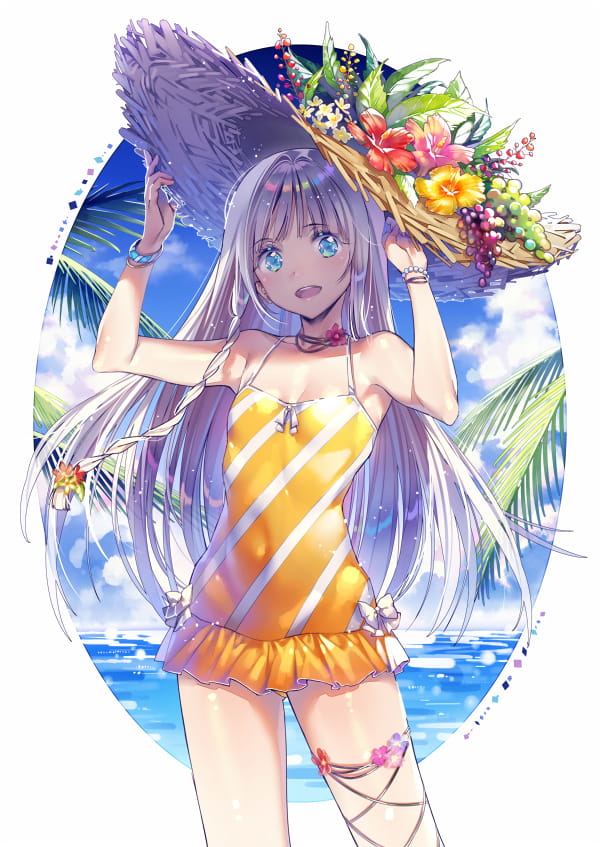 动漫,少女,插画,
