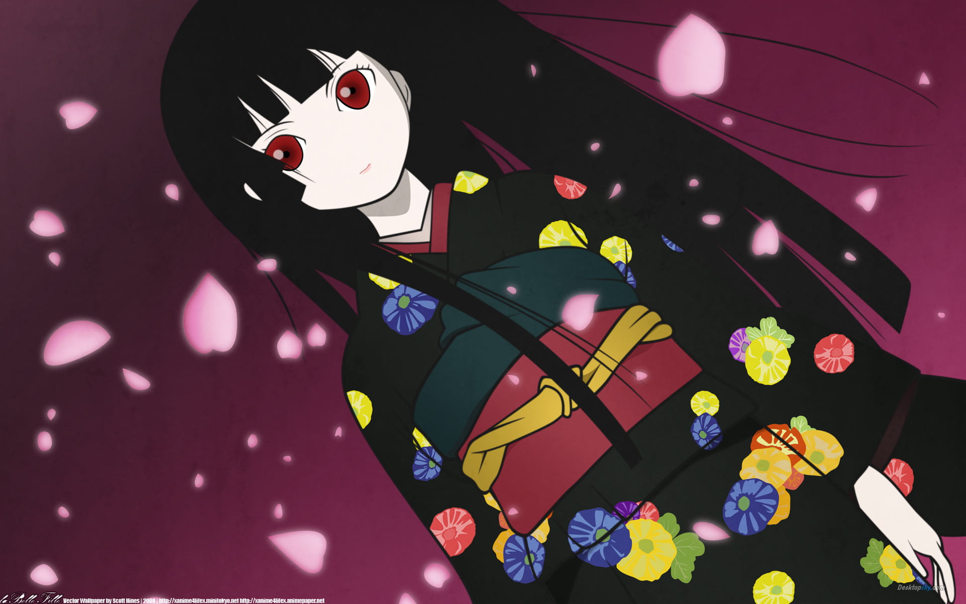 阎魔爱壁纸,地狱少女