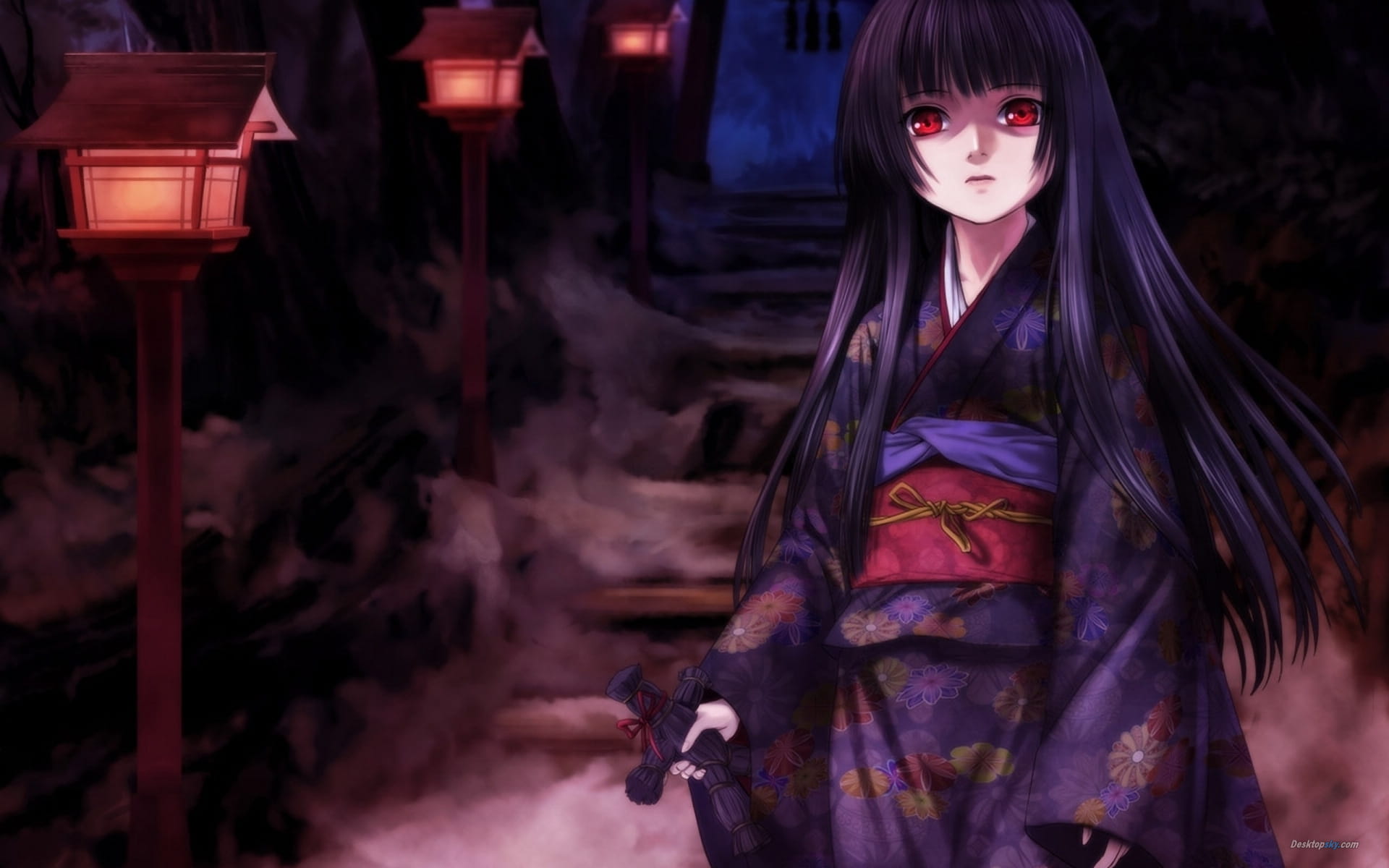 阎魔爱壁纸,地狱少女
