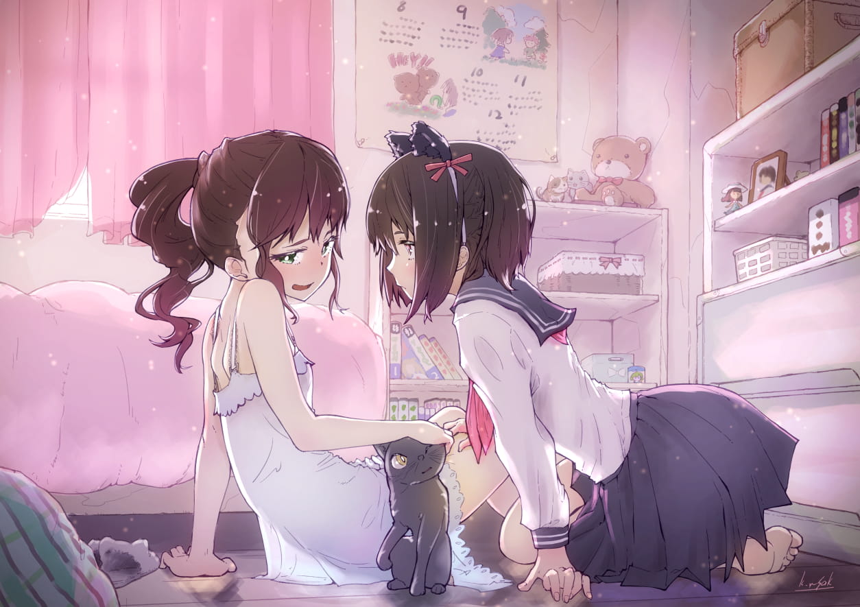 闺蜜,少女,萌娘,