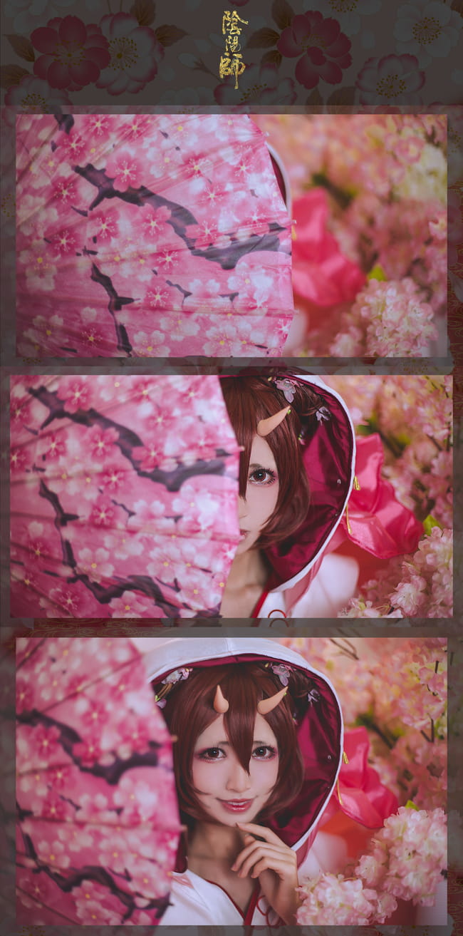 网易手游阴阳师,桃花妖,cosplay