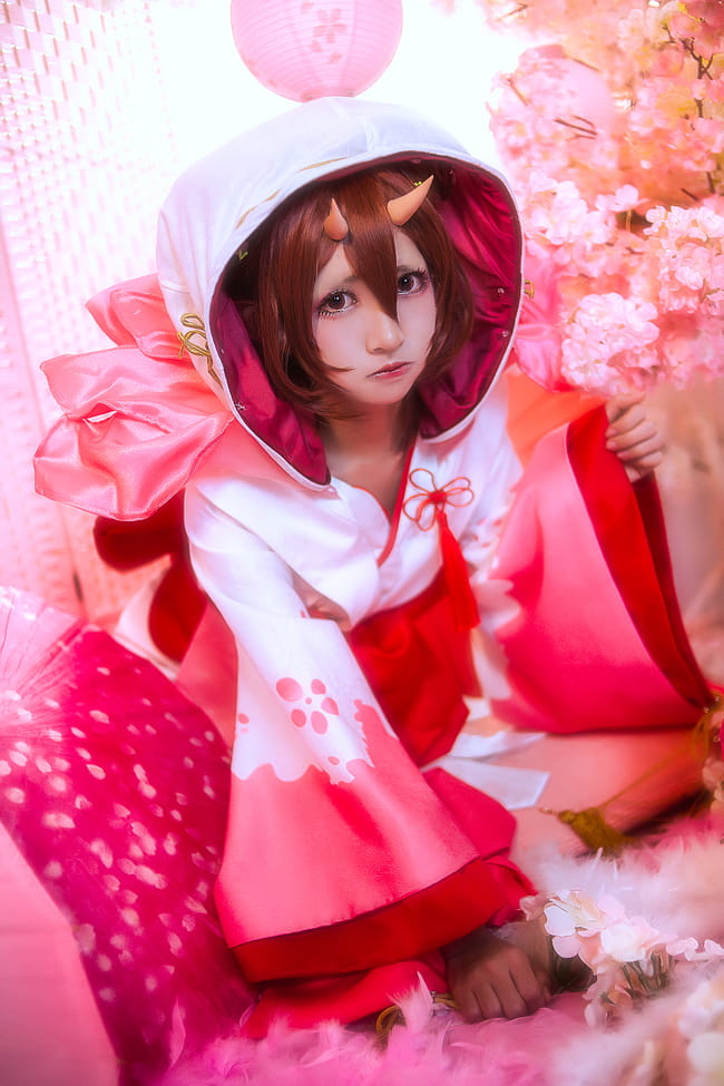 网易手游阴阳师,桃花妖,cosplay
