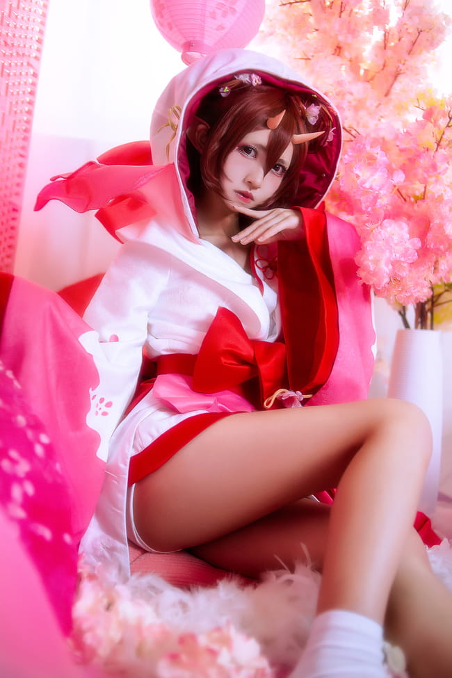 网易手游阴阳师,桃花妖,cosplay