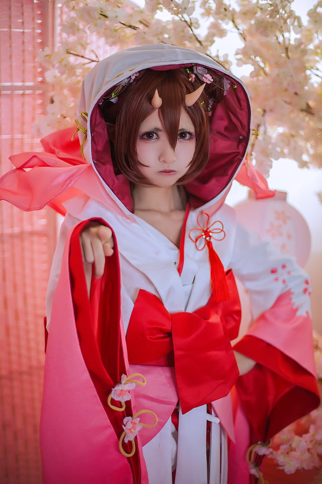 网易手游阴阳师,桃花妖,cosplay