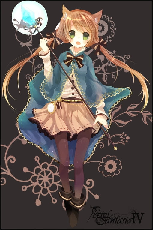 双马尾,少女,萌妹子,