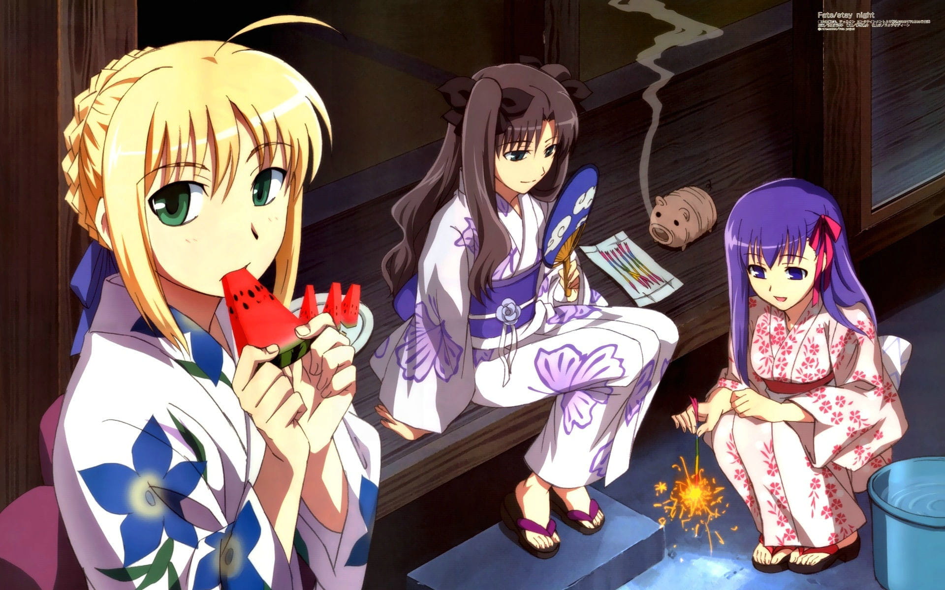 fate,saber,远坂凛