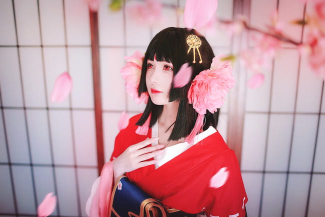 樱花妖,阴阳师,cos,