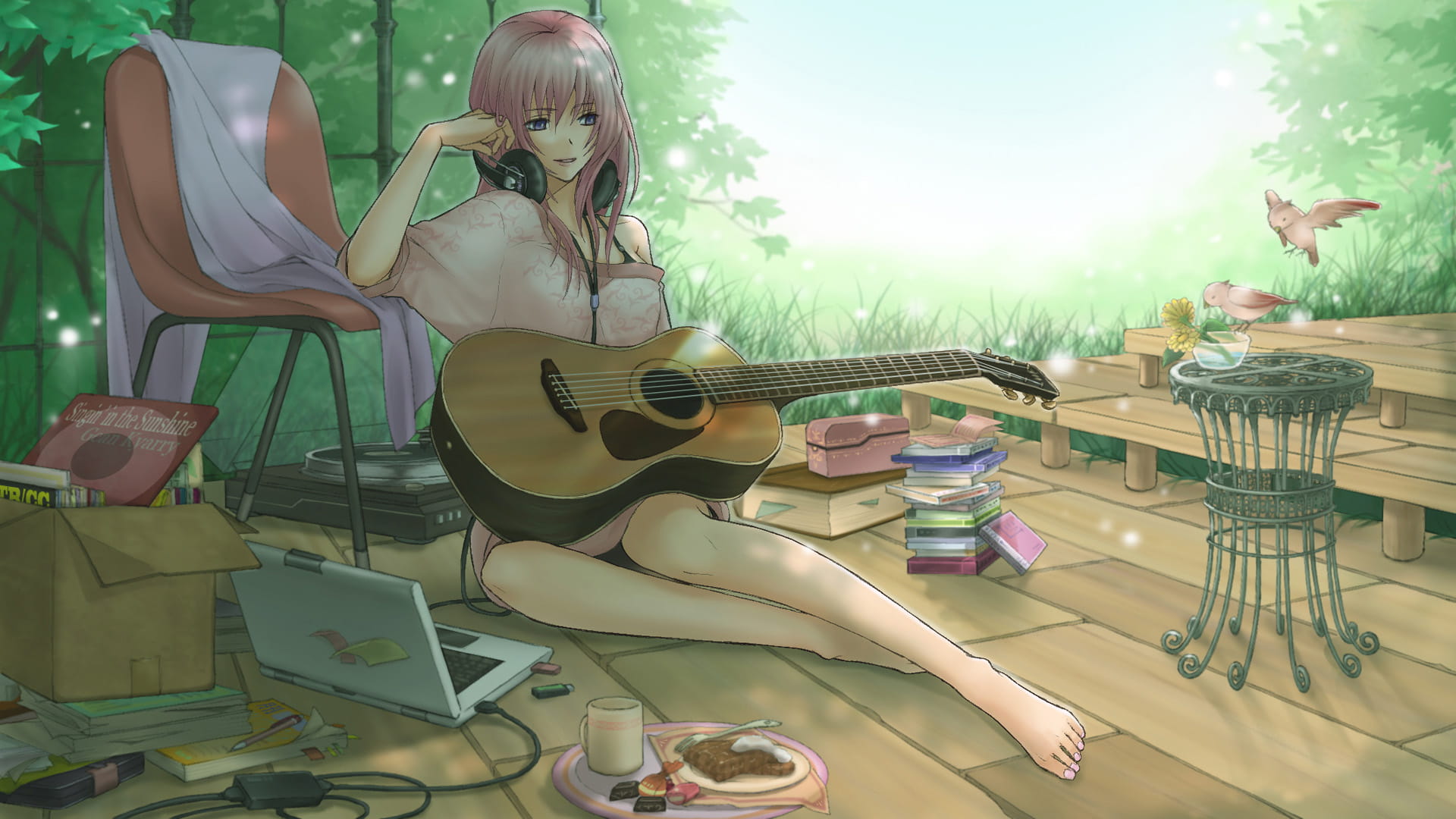 少女,音乐,电脑壁纸