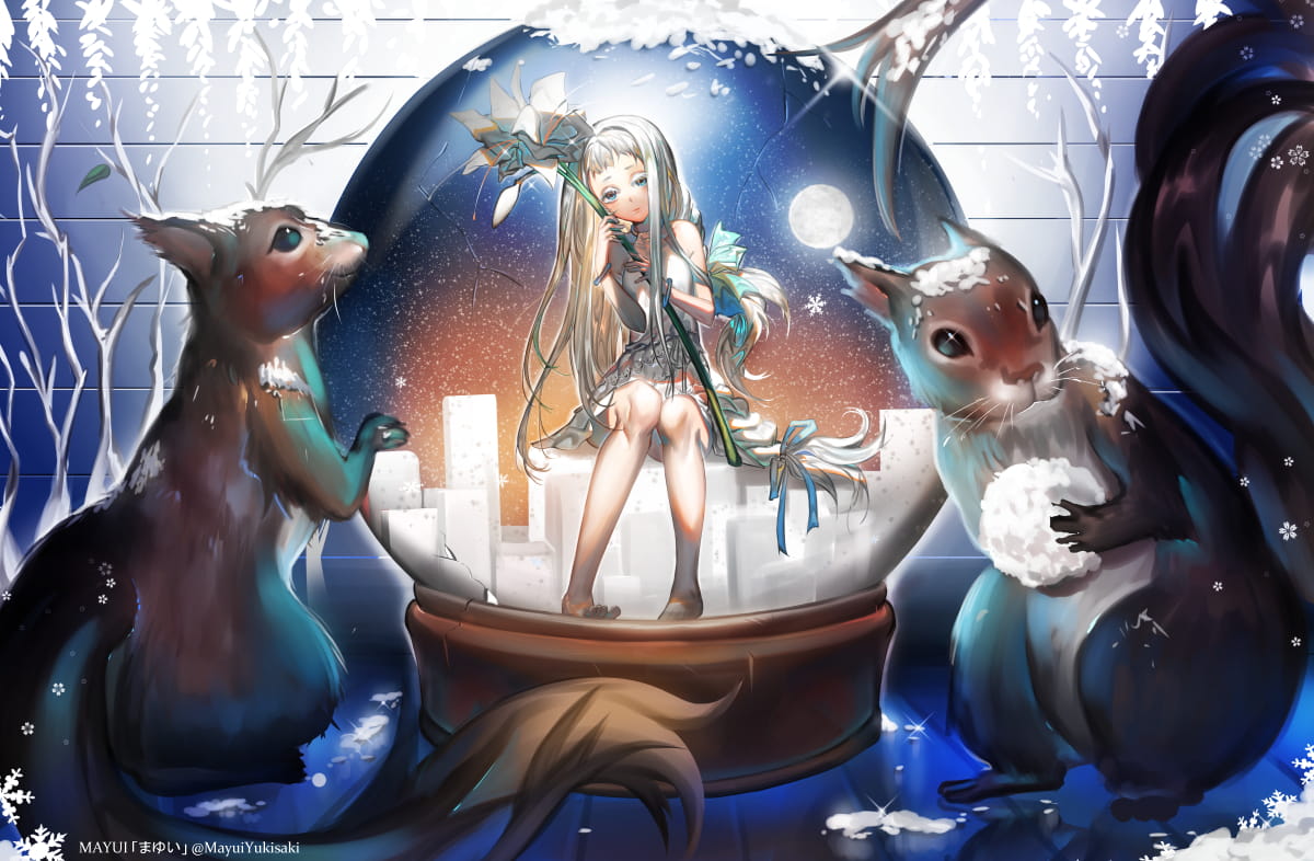 少女,插画,P站