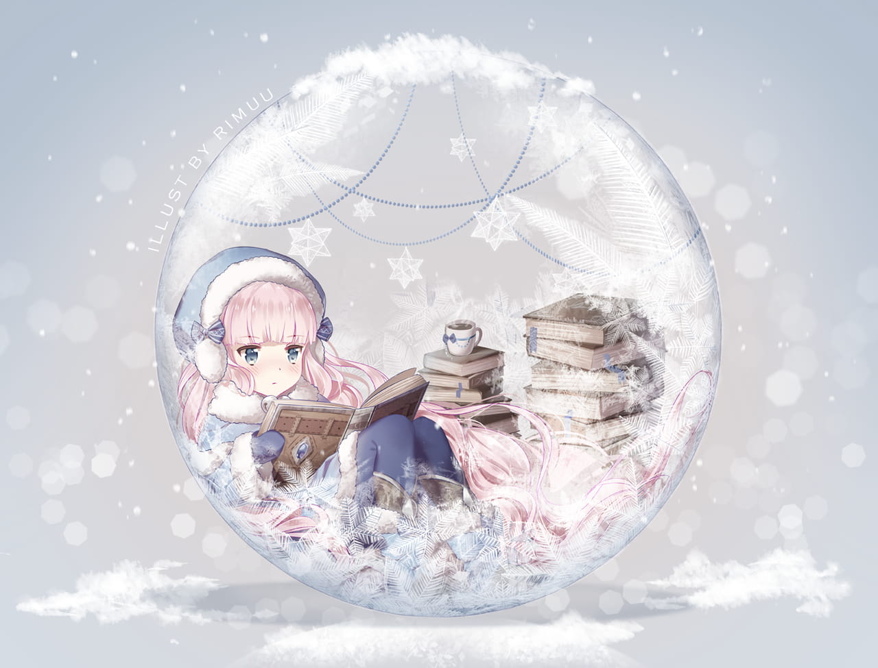 少女,插画,P站