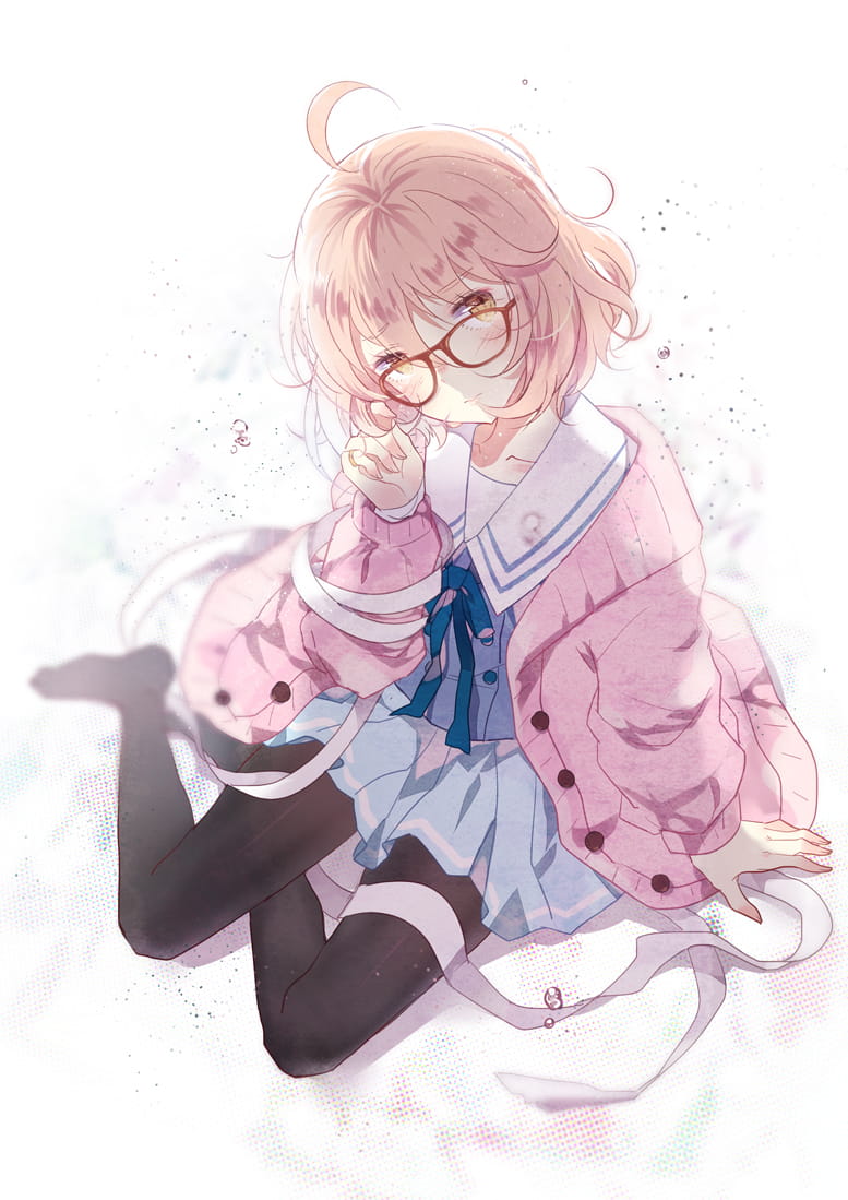 呆毛,少女