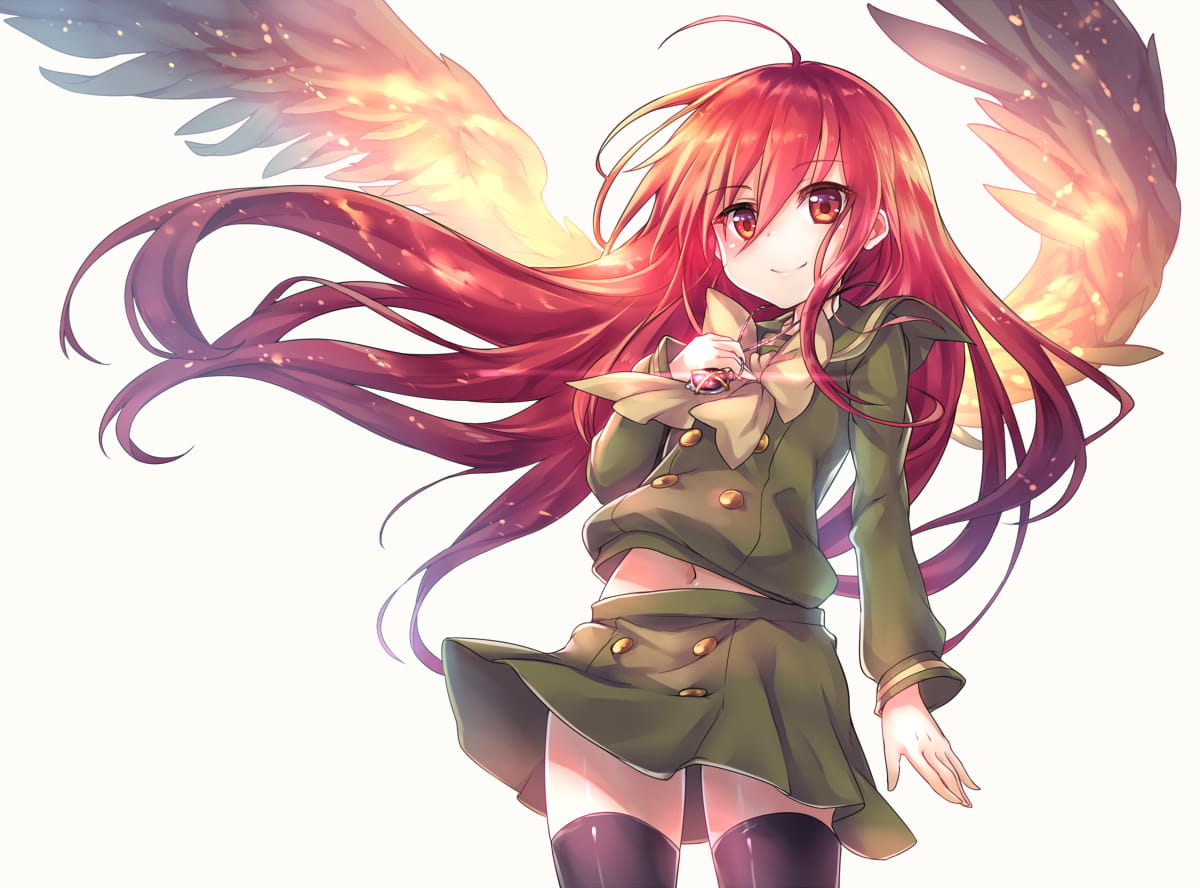 呆毛,少女