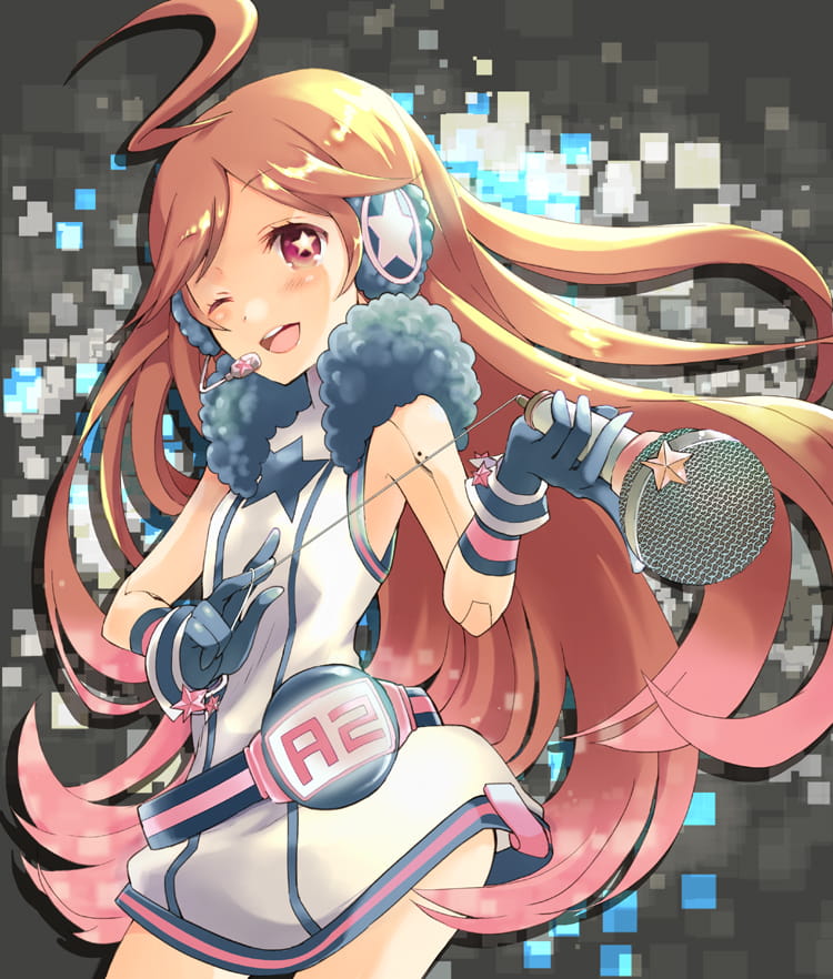 呆毛,少女