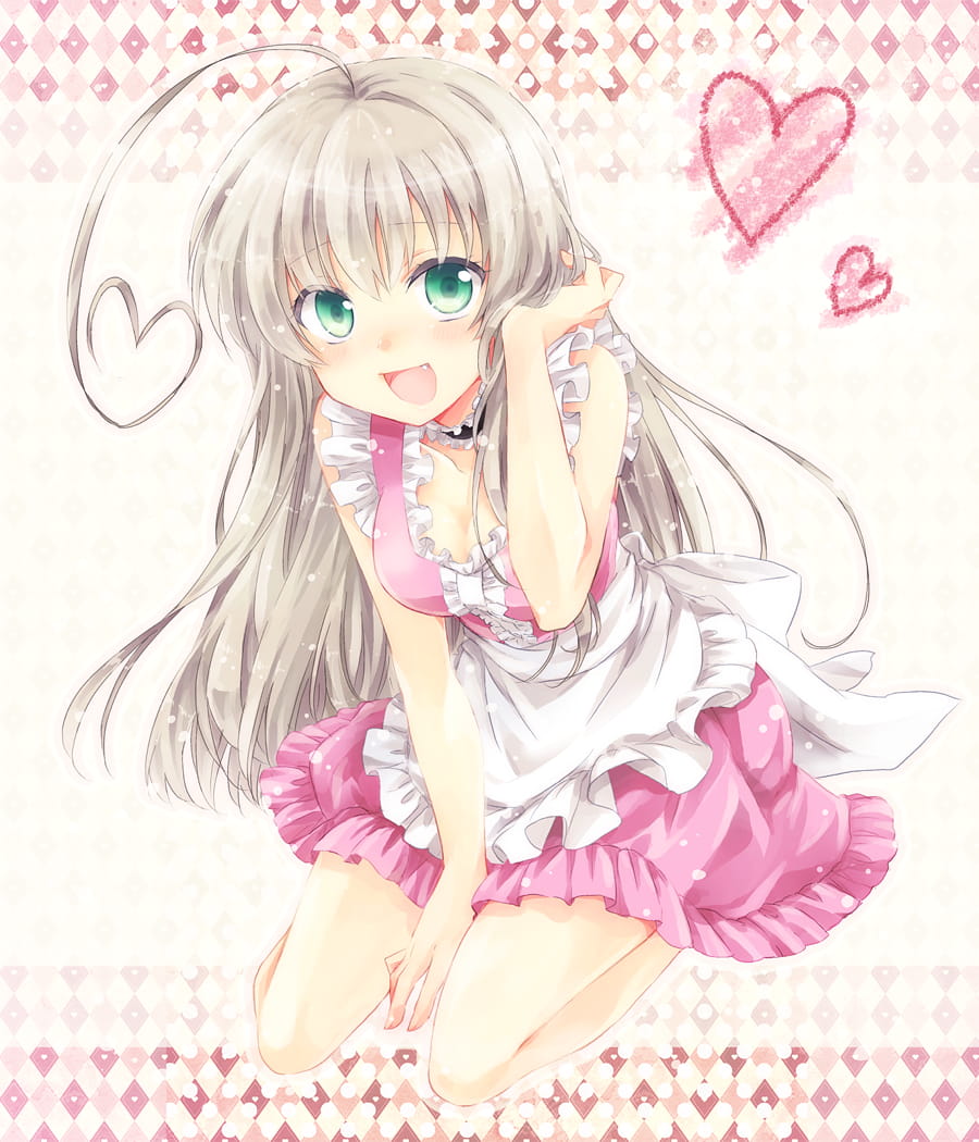 呆毛,少女