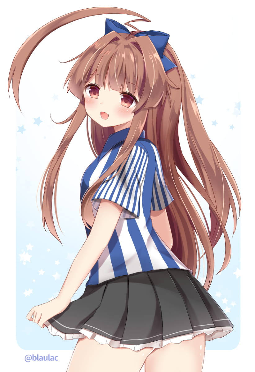 呆毛,少女