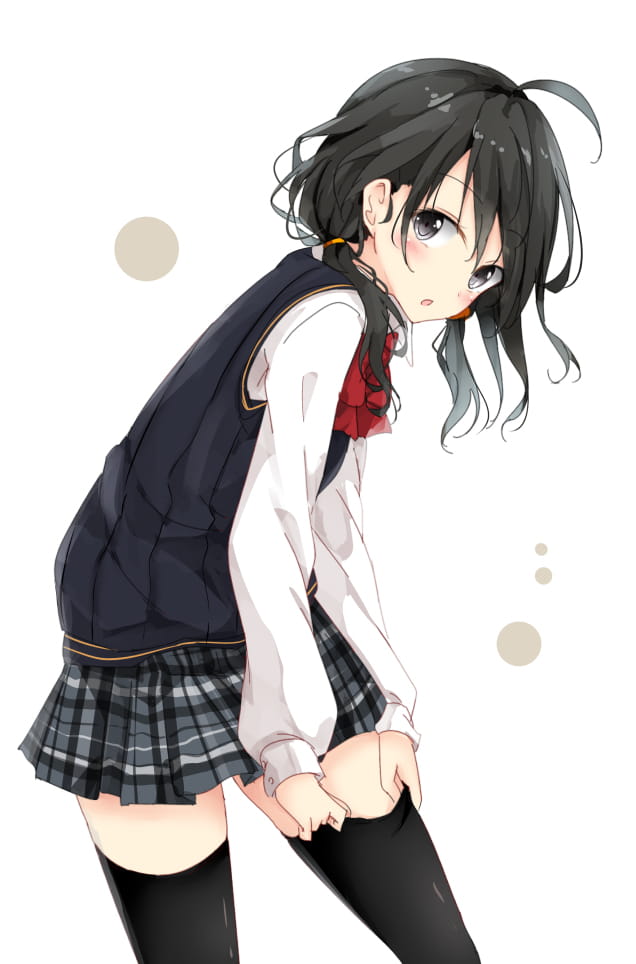 呆毛,少女