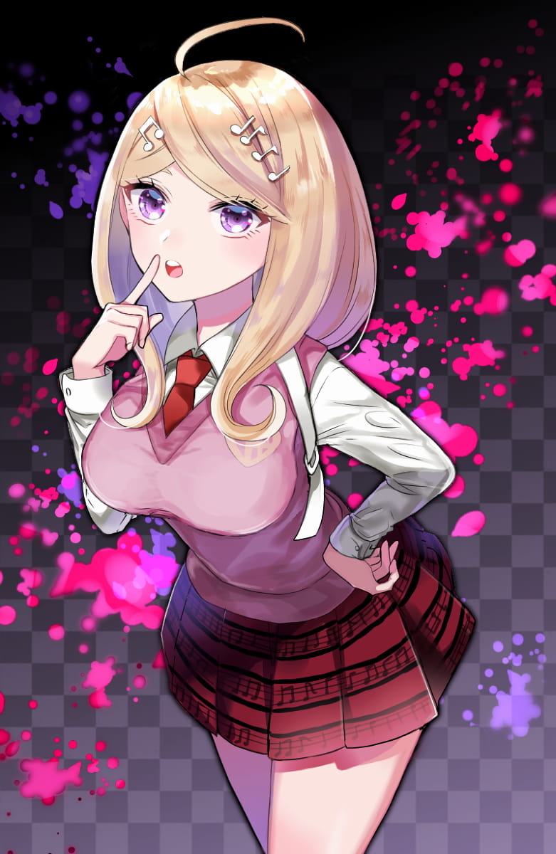 呆毛,少女