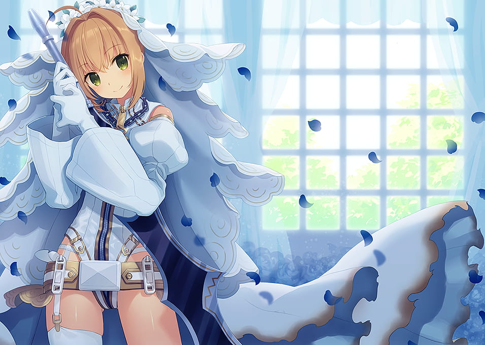 呆毛,少女