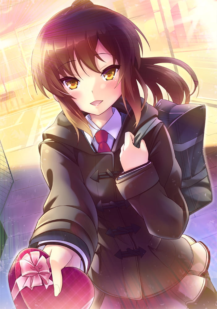 情人节,巧克力,少女