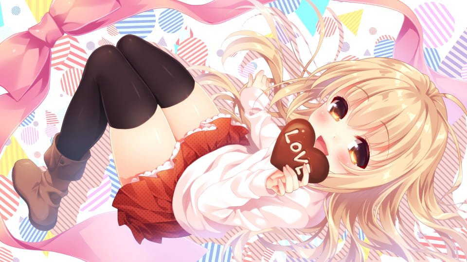 情人节,巧克力,少女