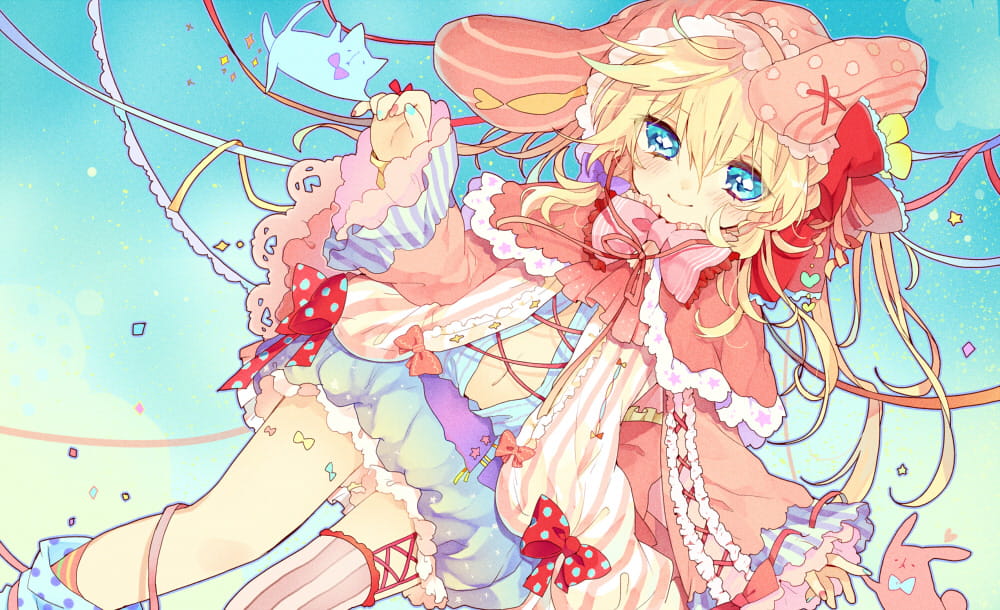 金发,少女,二次元