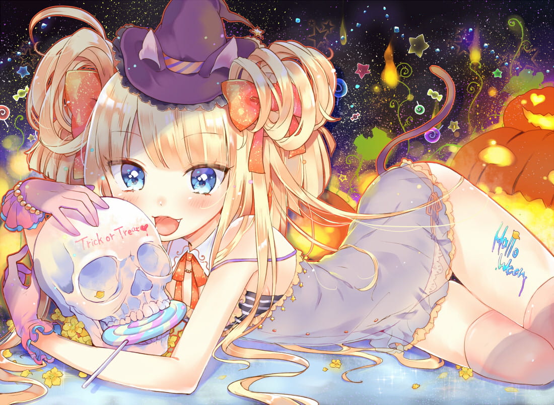 金发,少女,二次元