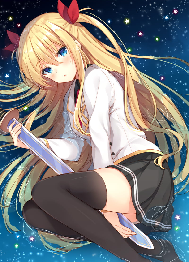金发,少女,二次元