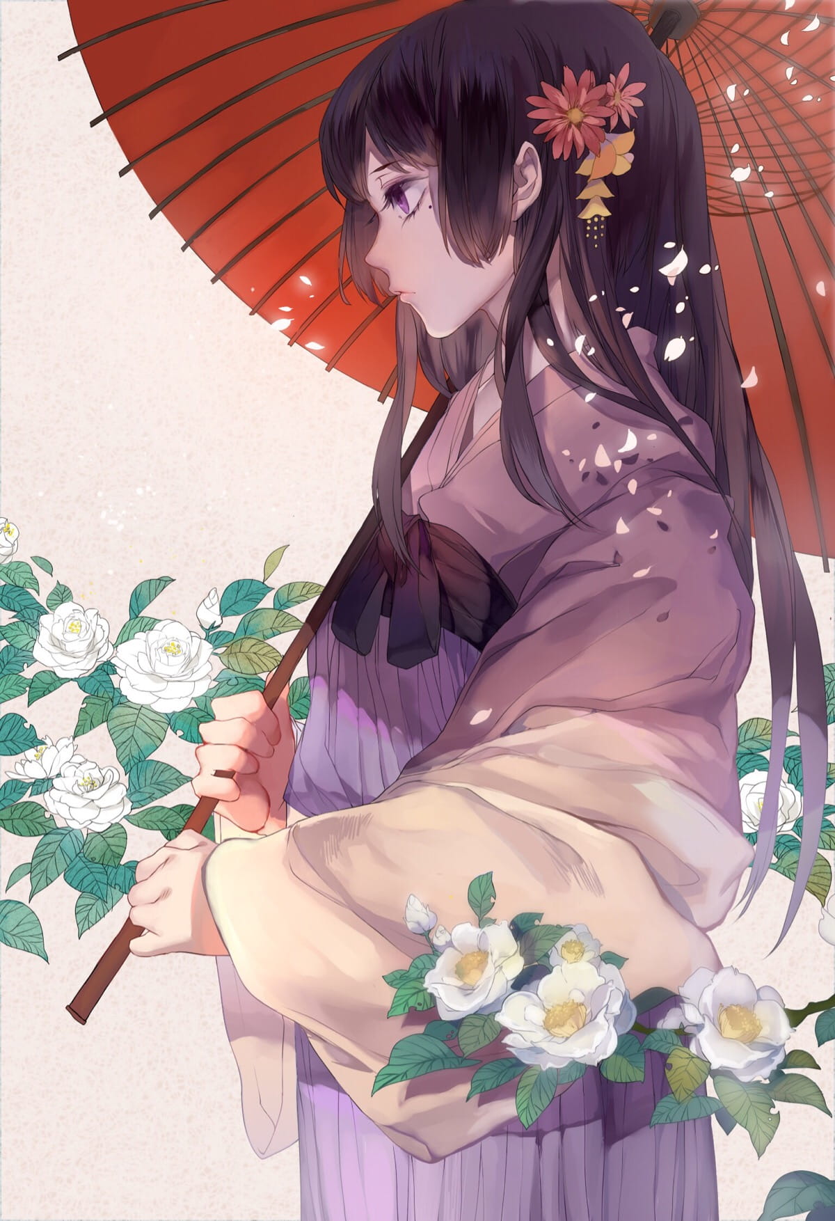 和服,浴衣,少女