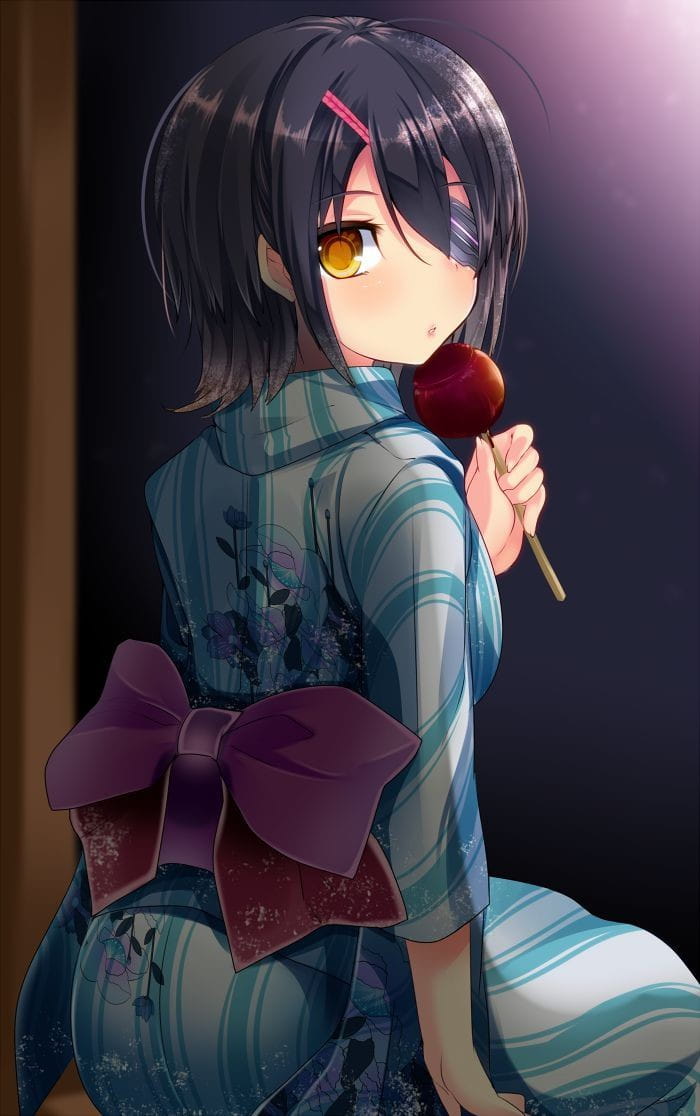 和服,浴衣,少女