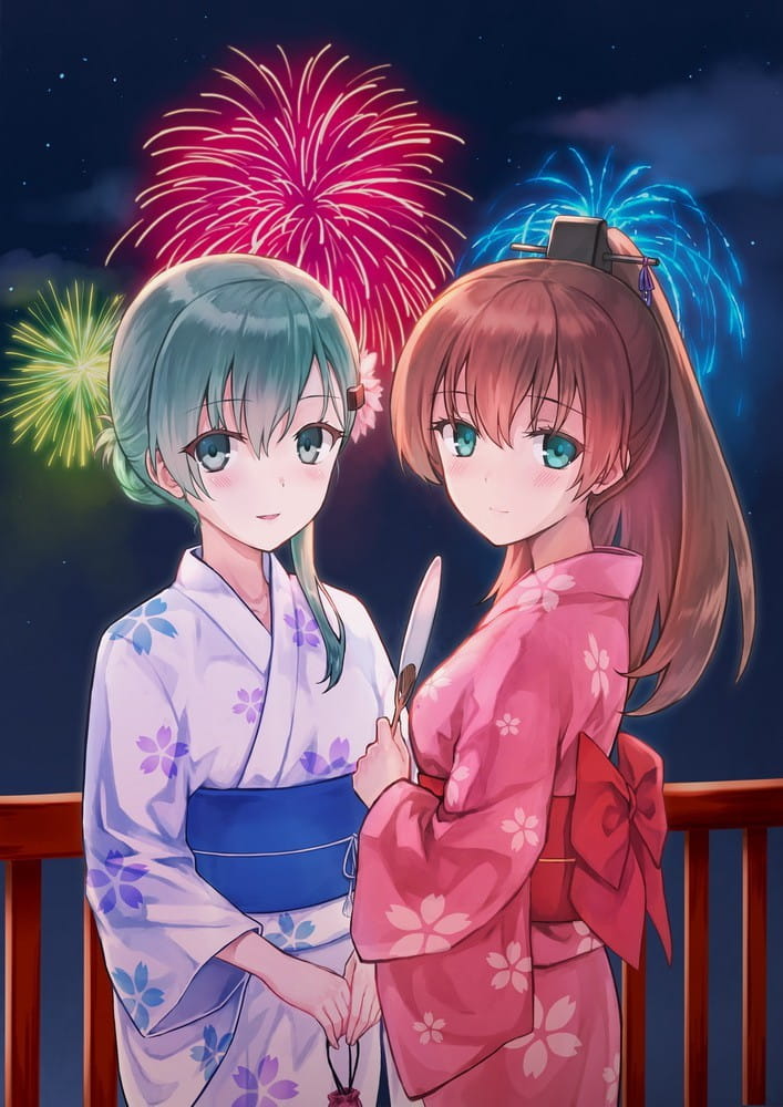 和服,浴衣,少女