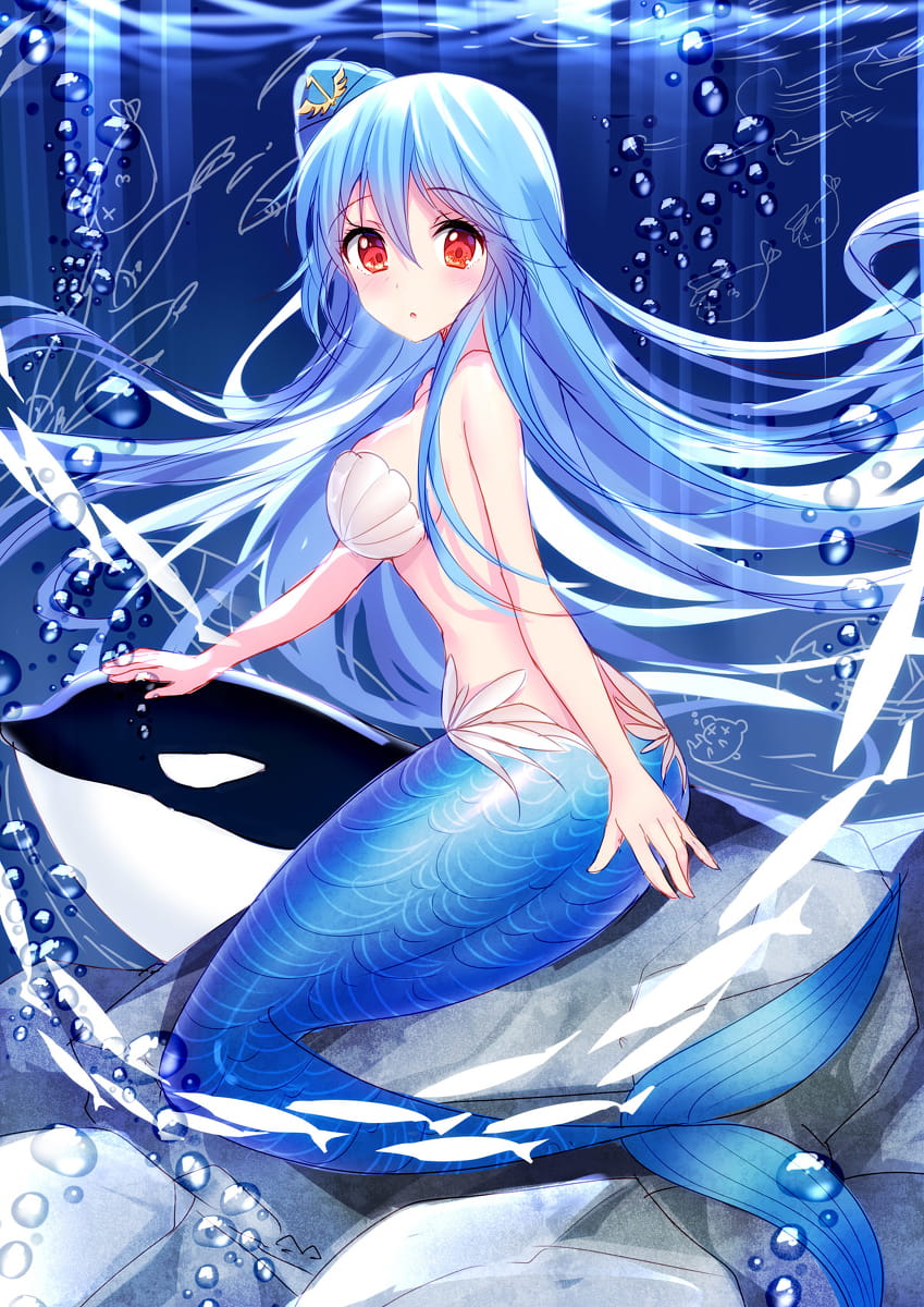 美人鱼,少女,萌女,图包,本子
