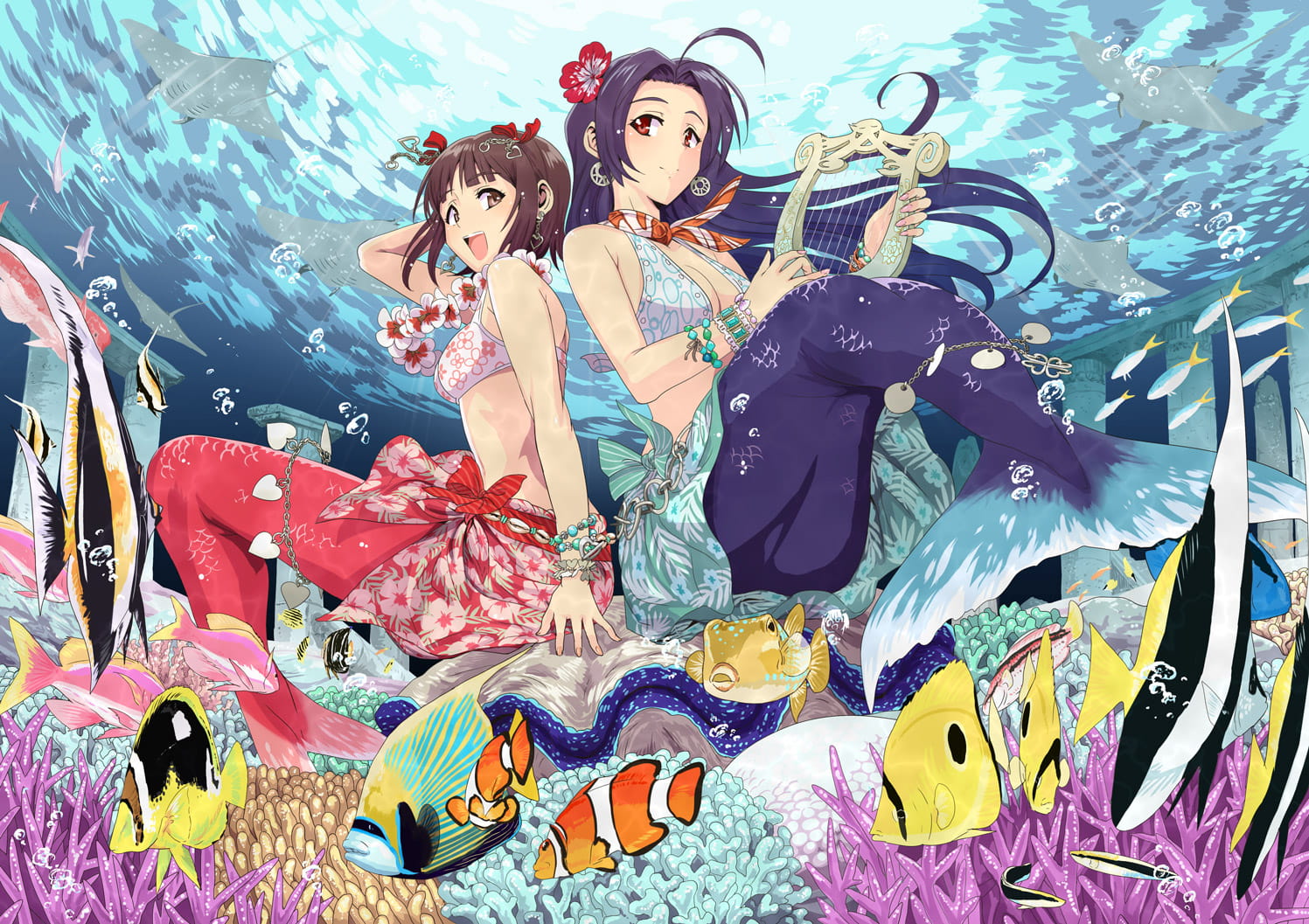 美人鱼,少女,萌女,图包,本子