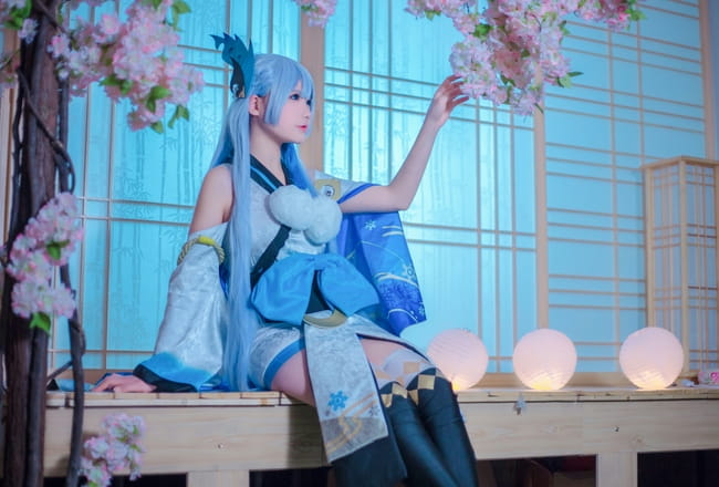 雪女,阴阳师,cos,萌妹子