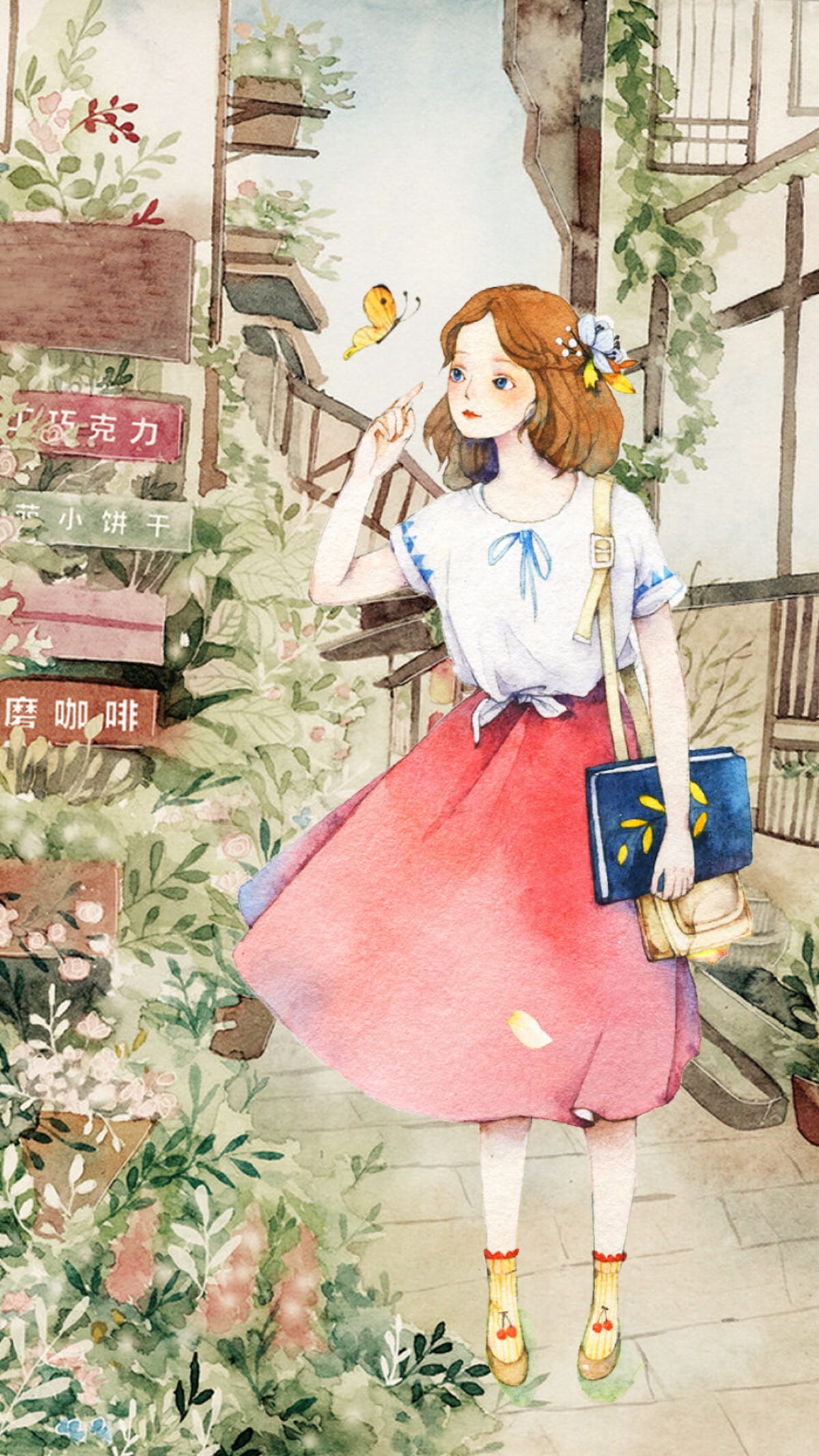 小清新,手机壁纸,插画