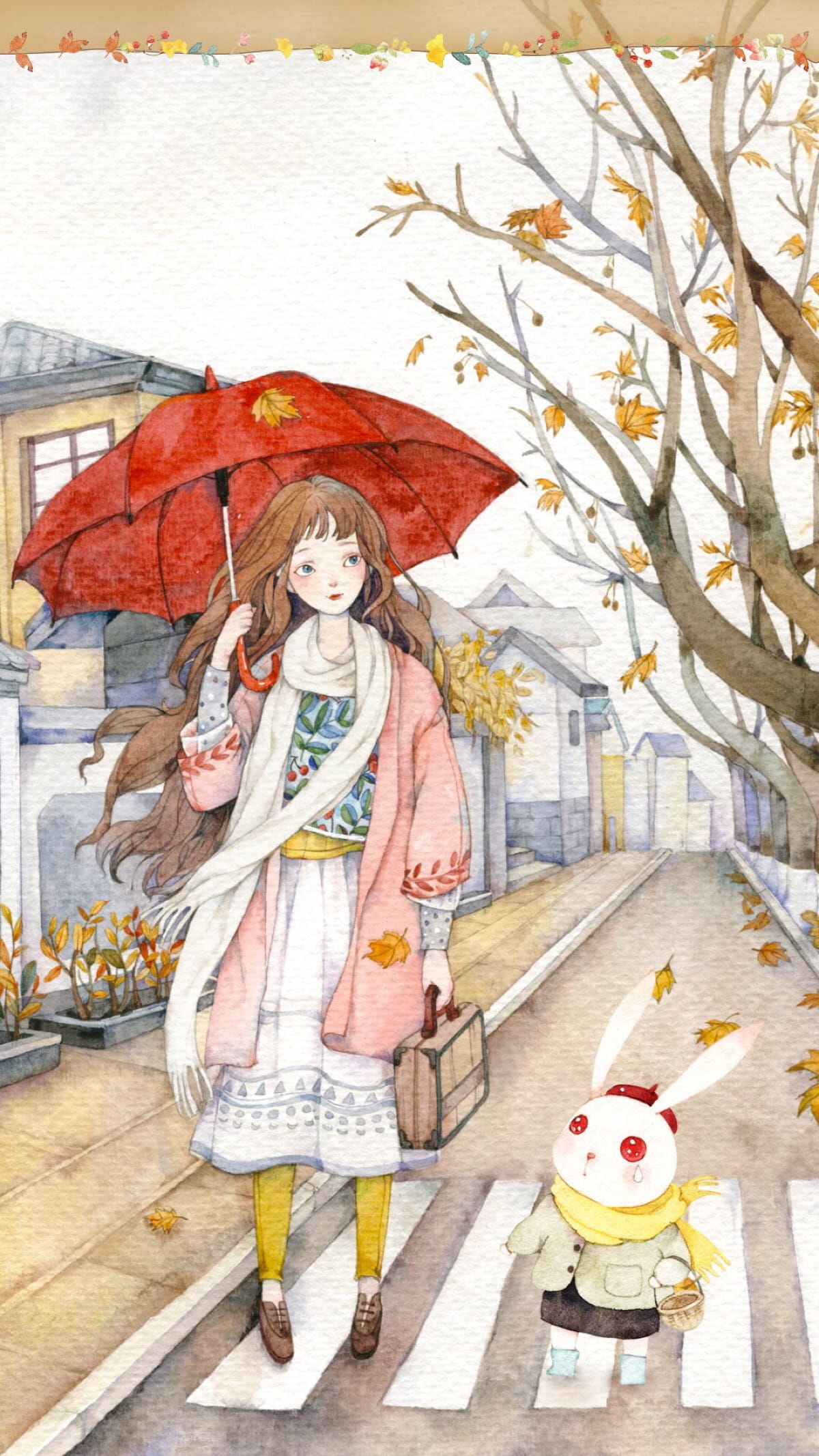 小清新,手机壁纸,插画