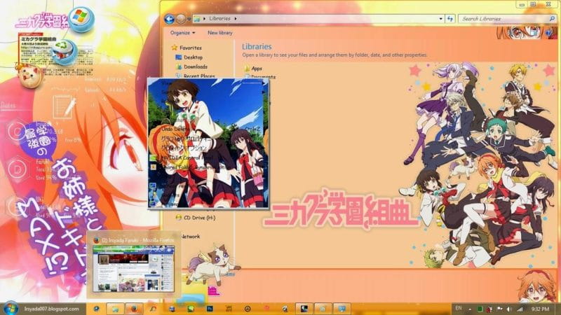 御神乐学园组曲,win7主题,下载,电脑桌面