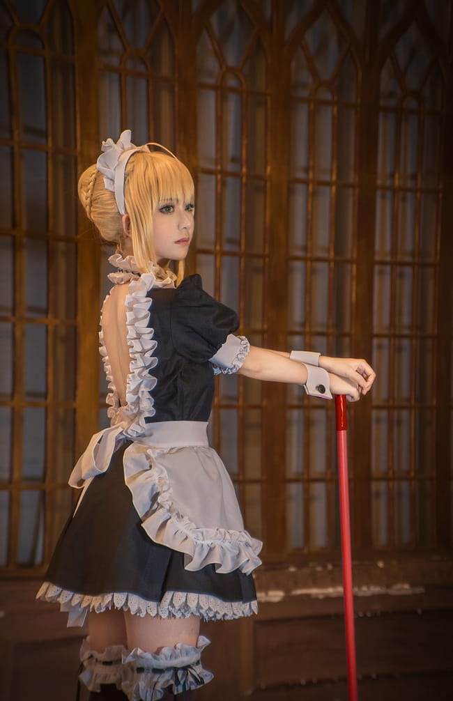 saber,女仆,cosplay,fate