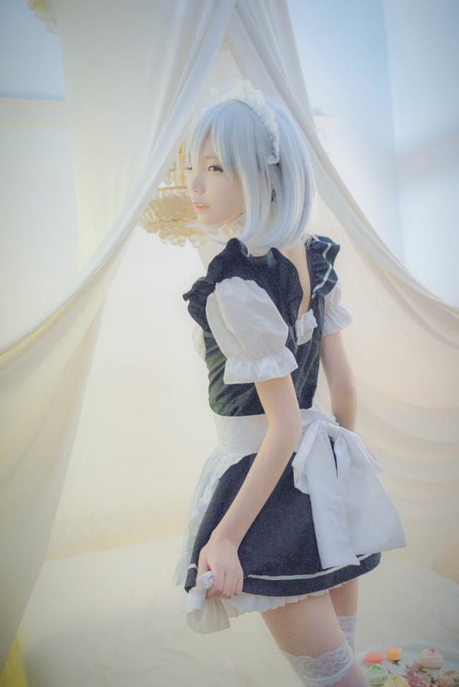 鸢一折纸,约会大作战,cosplay,女仆