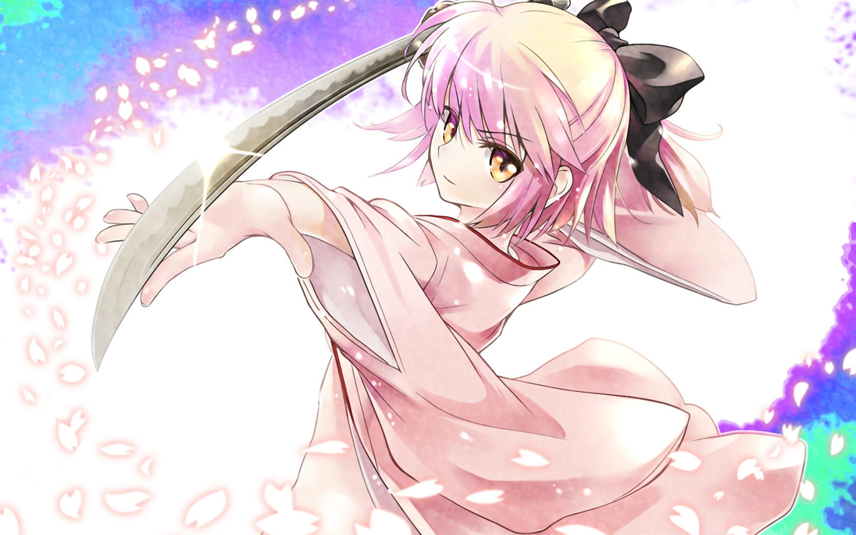 樱saber,冲田总司,动漫壁纸,fate