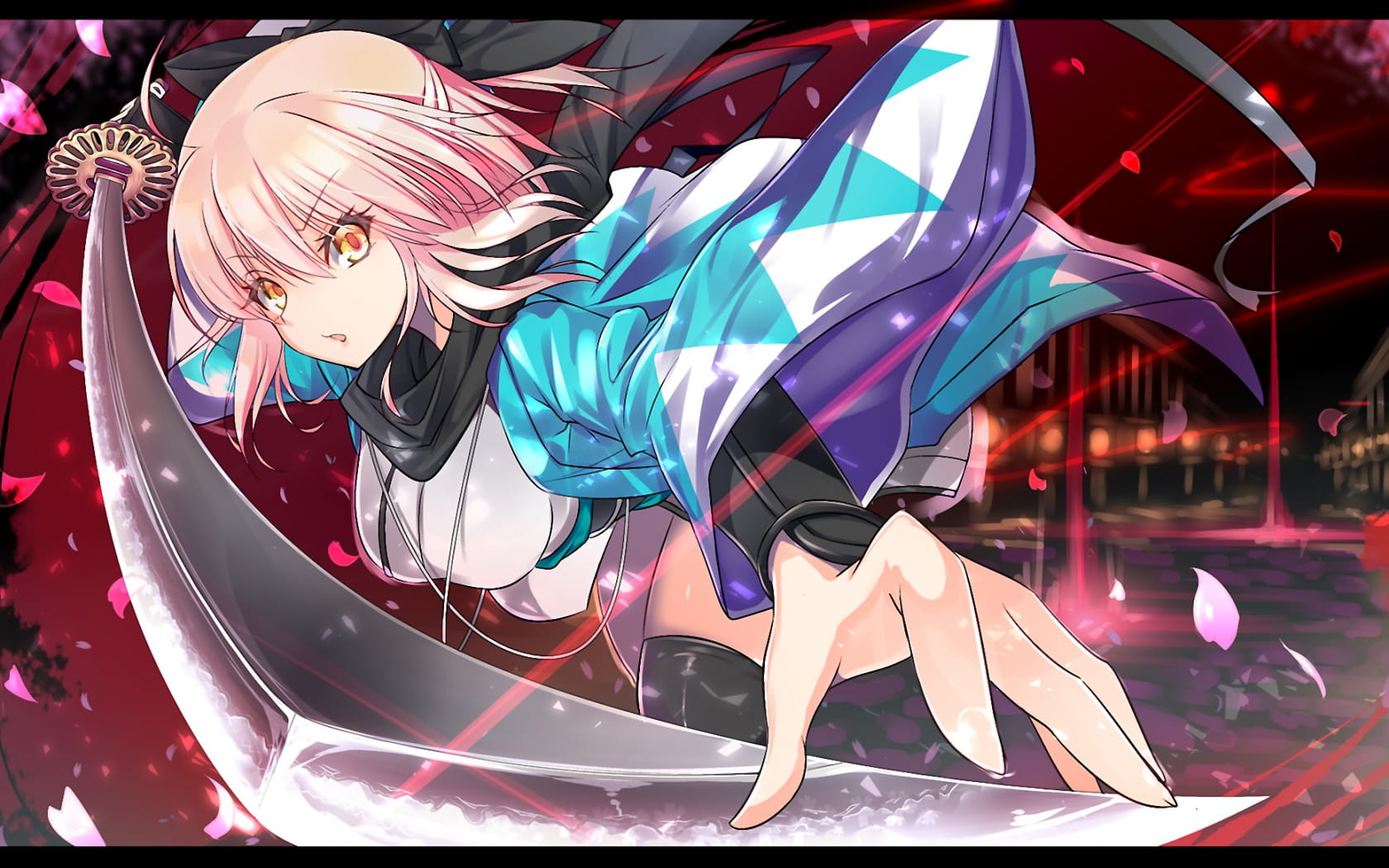 樱saber,冲田总司,动漫壁纸,fate