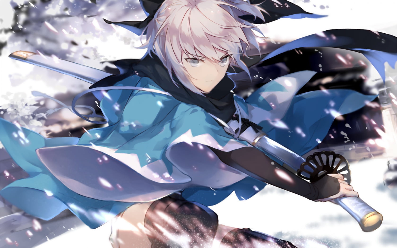 樱saber,冲田总司,动漫壁纸,fate